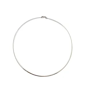 Snake Round Omega Necklace (18K)