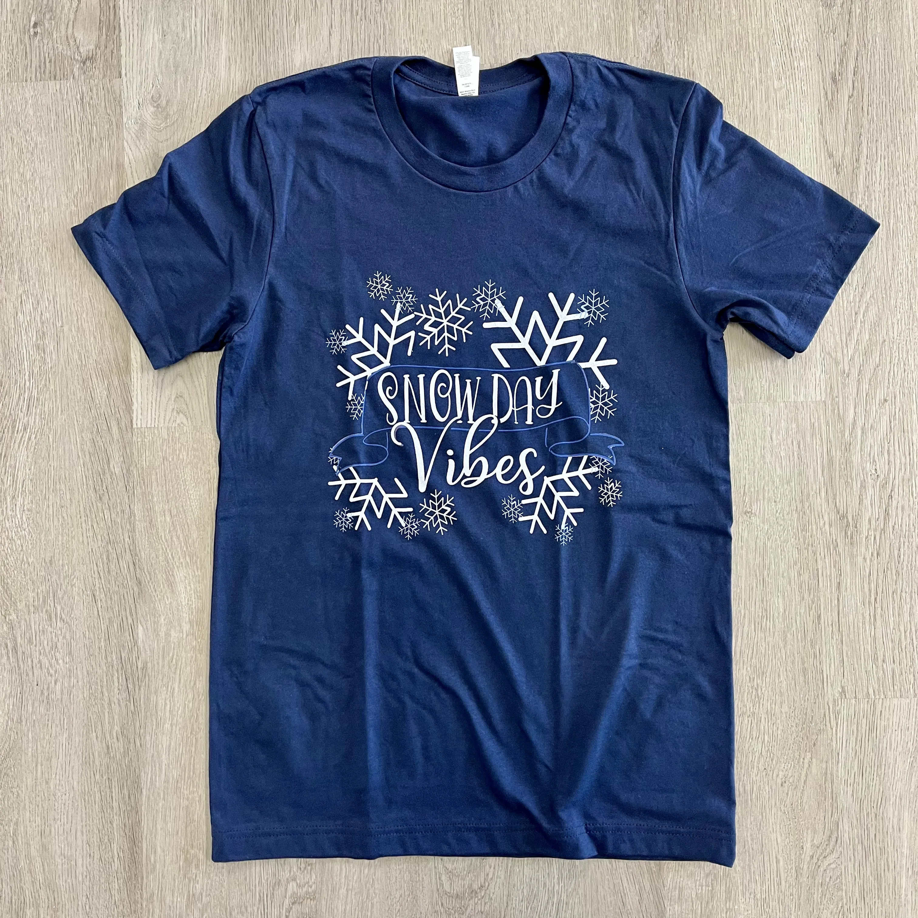 Snow Day Vibes - Navy Short Sleeve Tee