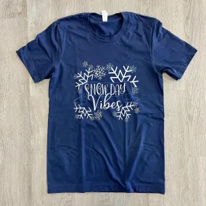 Snow Day Vibes - Navy Short Sleeve Tee