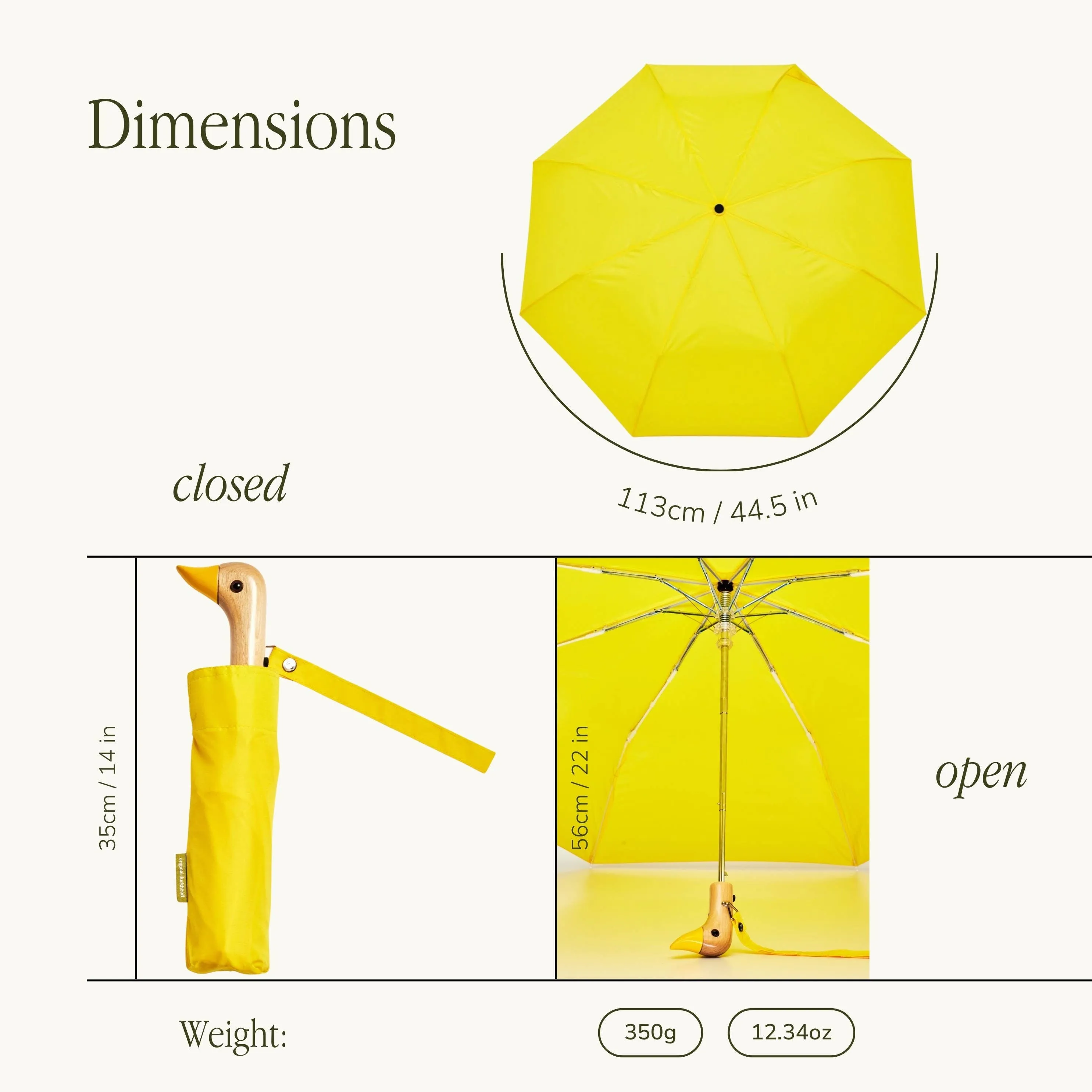 Solid Color Duck Umbrella