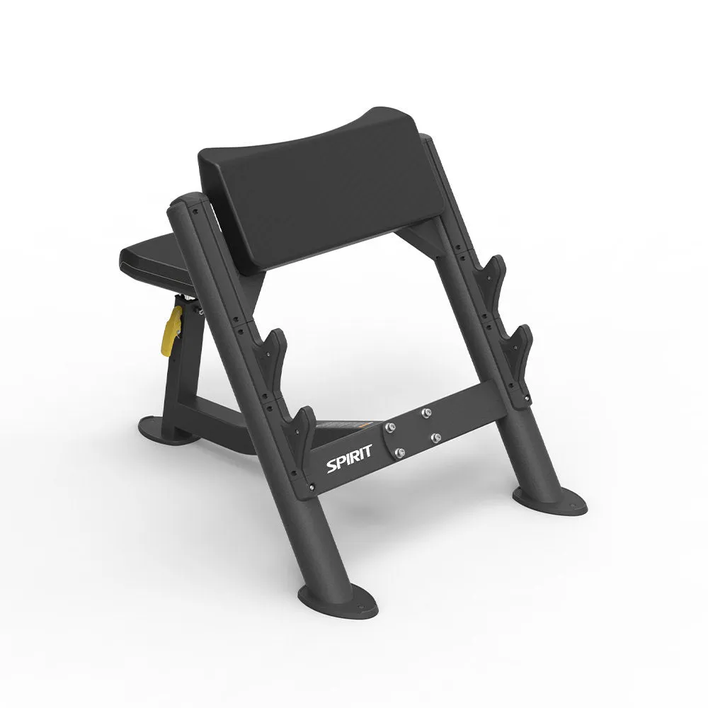 Spirit Fitness Preacher Curl Warning Decal