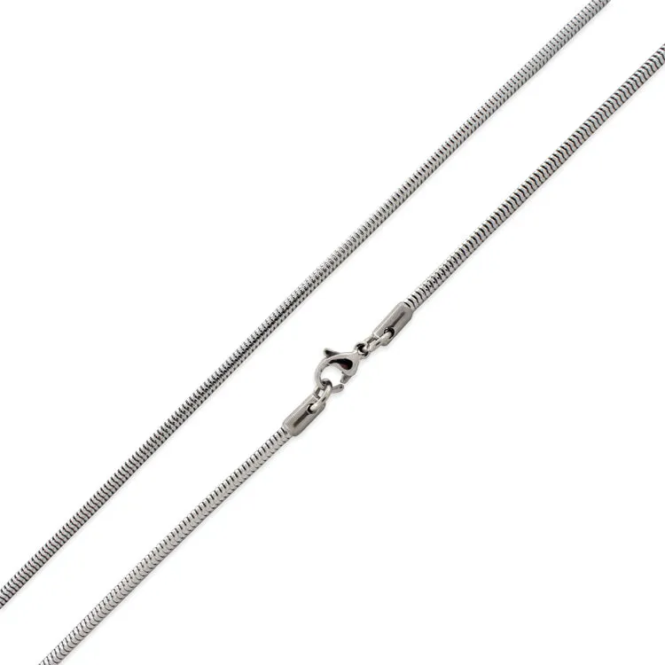 Stainless Steel 20" Snake Chain Necklace 2.4 MM