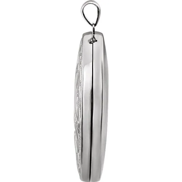 Sterling Silver Oval Locket