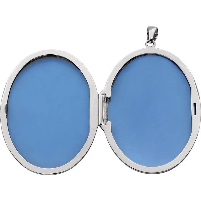 Sterling Silver Oval Locket