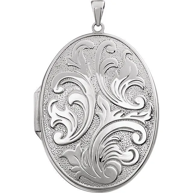 Sterling Silver Oval Locket