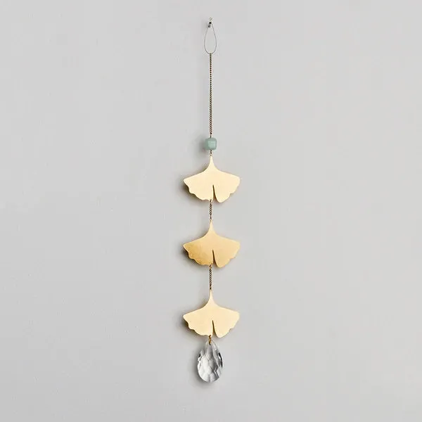 Suncatcher- Botanical Leaf/Amazonite