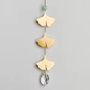Suncatcher- Botanical Leaf/Amazonite