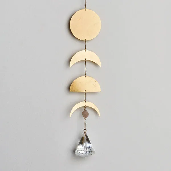 Suncatcher- Moon Phase/Moonstone