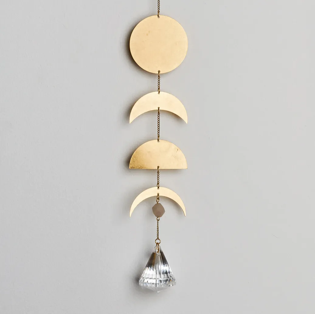 Suncatcher- Moon Phase/Moonstone