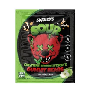 SWOLEYS SOUR GREEN APPLE – NEXT-LEVEL CREATINE GUMMIES SINGLE SERVE