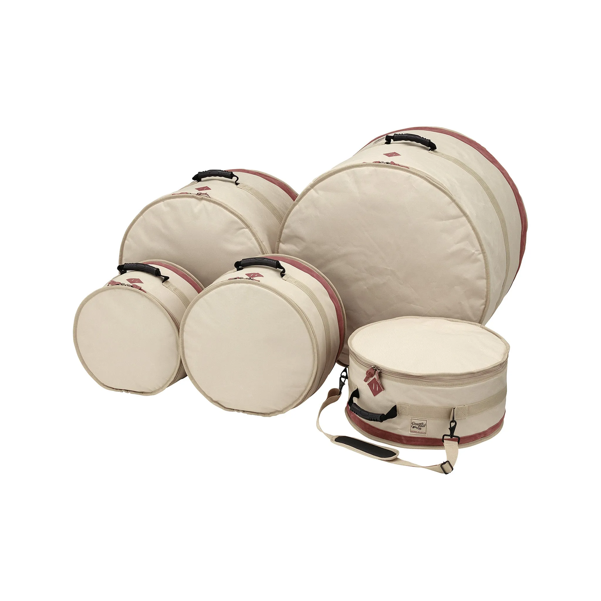 TAMA TDSS52KBE Powerpad Designer Drum Bag Set for 5pc Drum Kit with 22inch BD, Beige