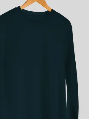 Teal Blue Plain Sweatshirt