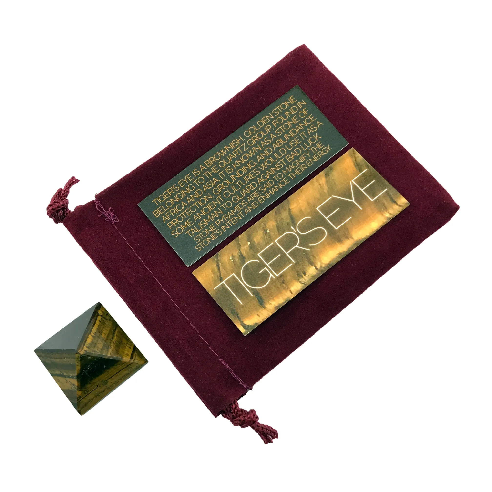 Tiger's Eye Pyramid Stone Set