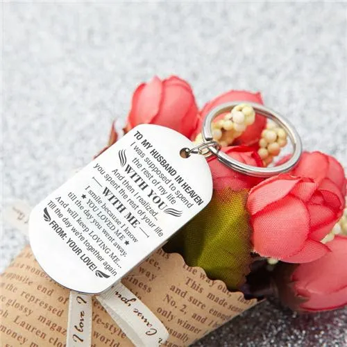 To My Husband In Heaven - Keychain