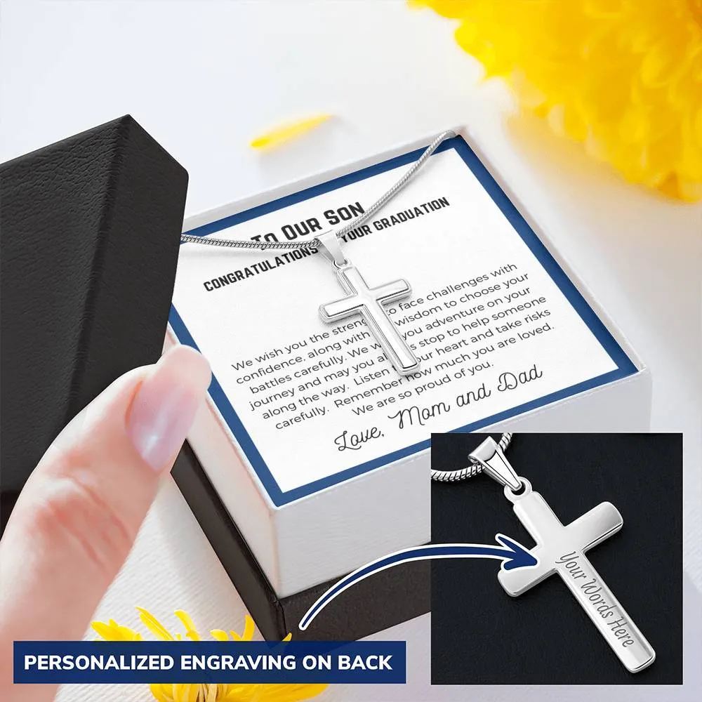 To Son The Graduate, Artisan Cross Necklace