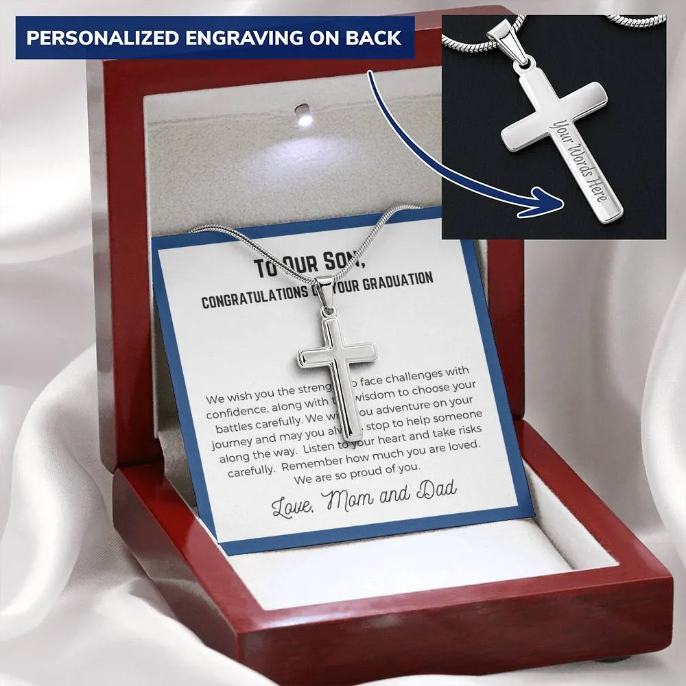 To Son The Graduate, Artisan Cross Necklace