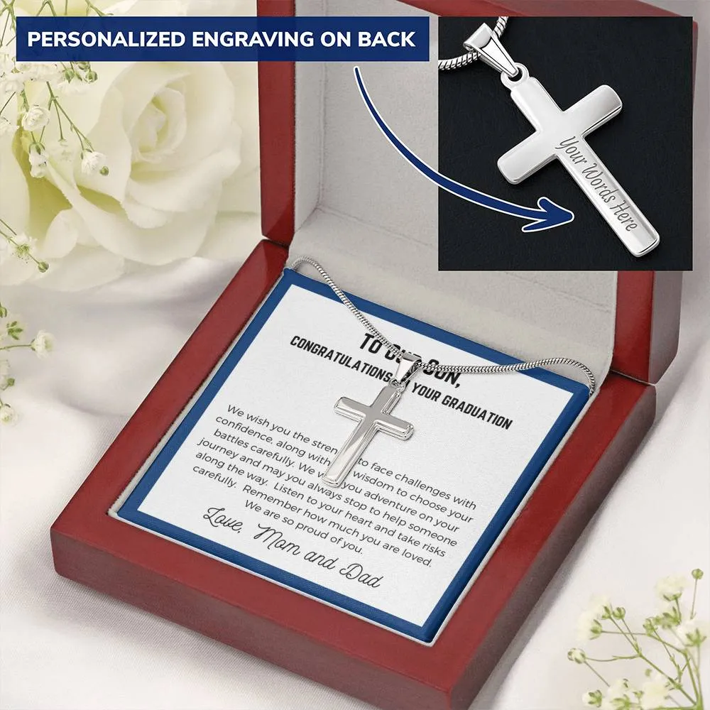 To Son The Graduate, Artisan Cross Necklace