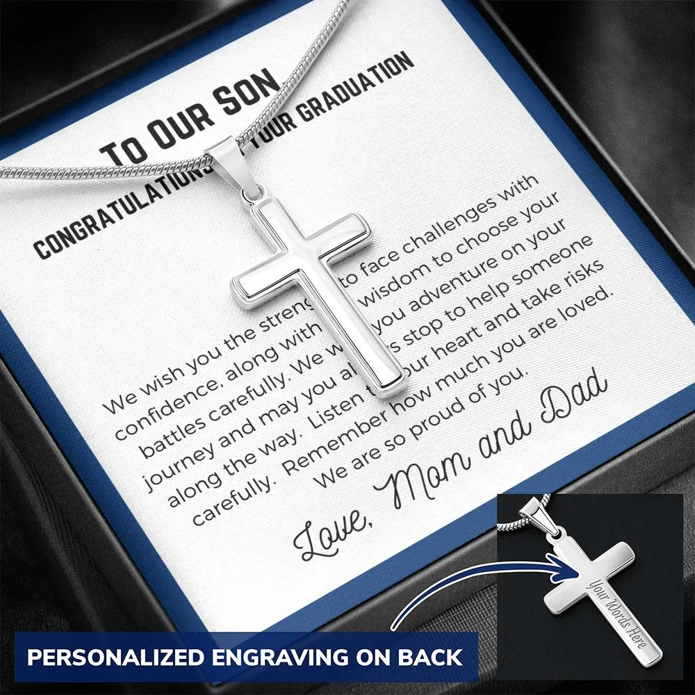 To Son The Graduate, Artisan Cross Necklace