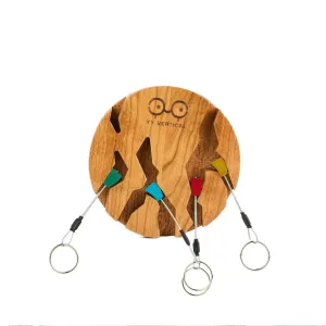 Trad Climbers Key Holder Circle - Cherry Tree