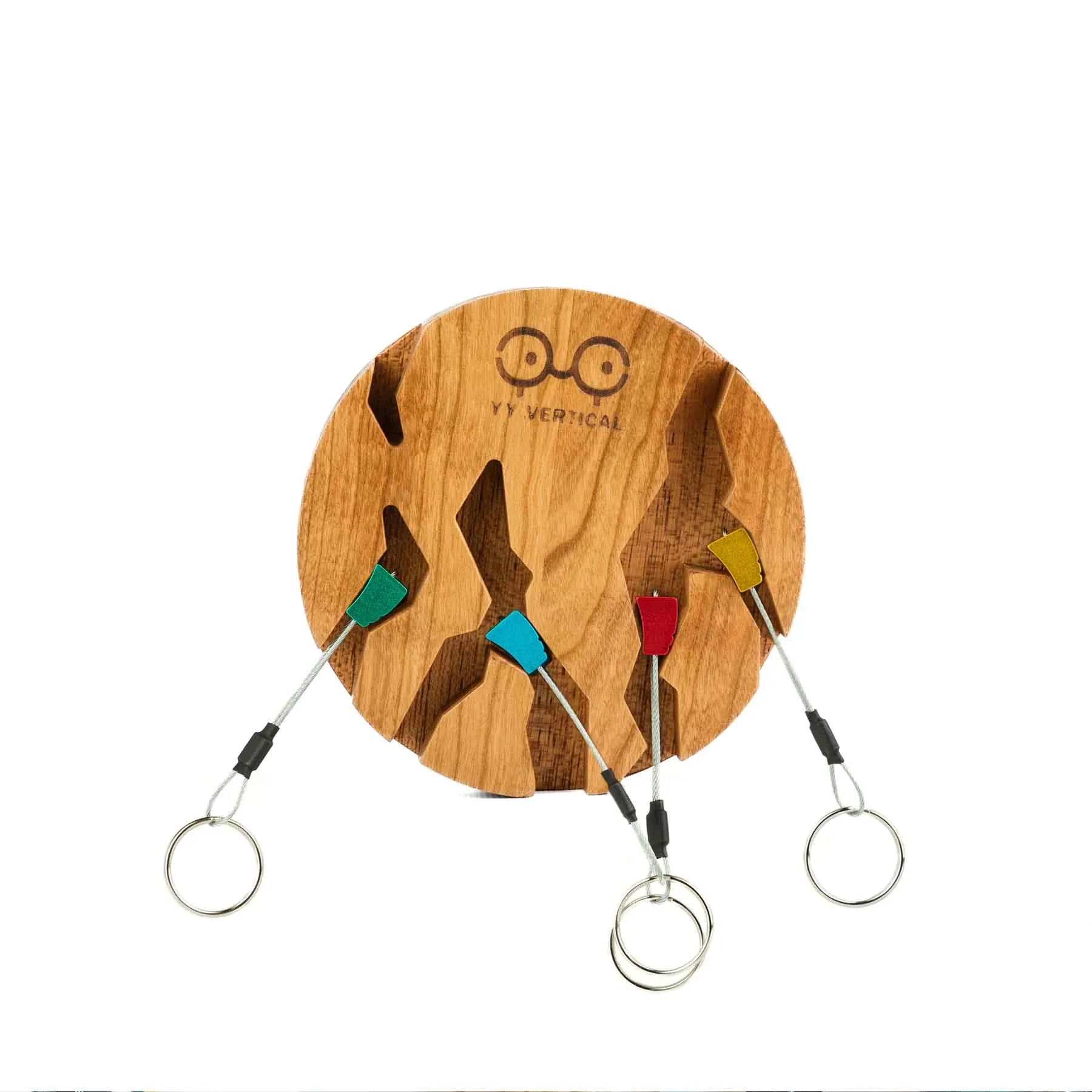 Trad Climbers Key Holder Circle - Cherry Tree