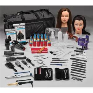 Training Kits - Cosmetology Intermediate Toolkit - Left - Intermediate Level Tools And Accessories For Left-Handed Cosmetology Students