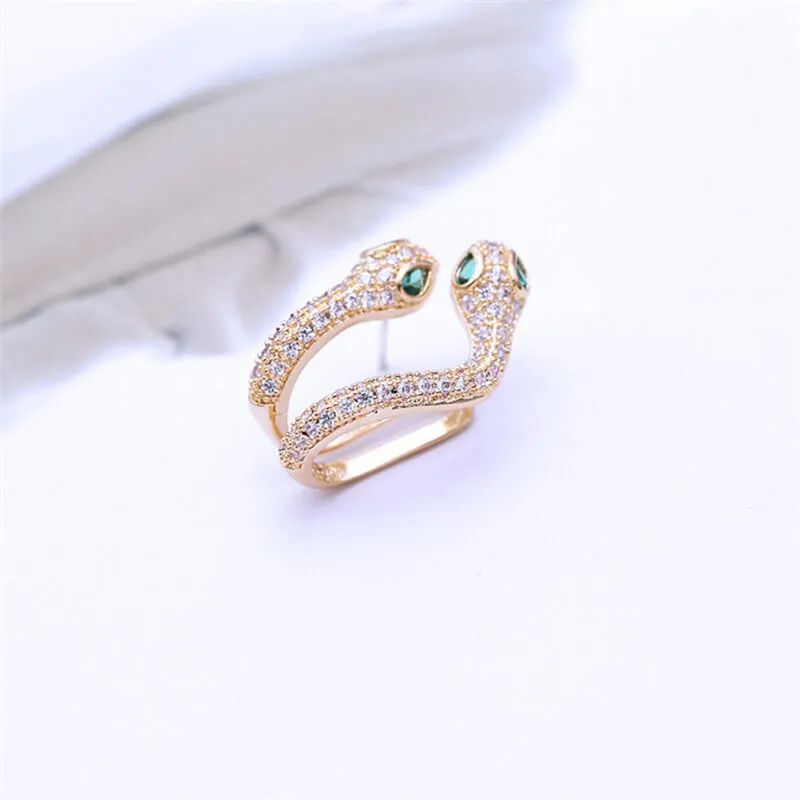 Two-Headed Snake Ear Cuff