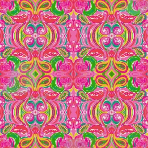 Vibrant Colors All Nighter Lilly Inspired Small Scale Vinyl Sheet