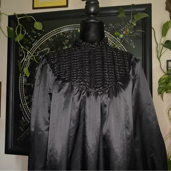 VTG llise Stevens House Dress Long Robe. Small. USA. Polycotton. Machine Wash.