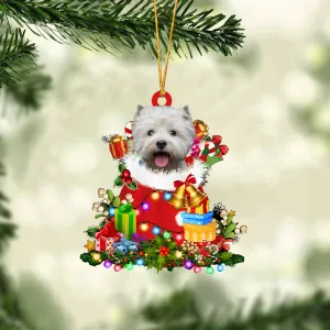 West Highland White Terrier-Christmas Bag Gift-Two Sided Ornament