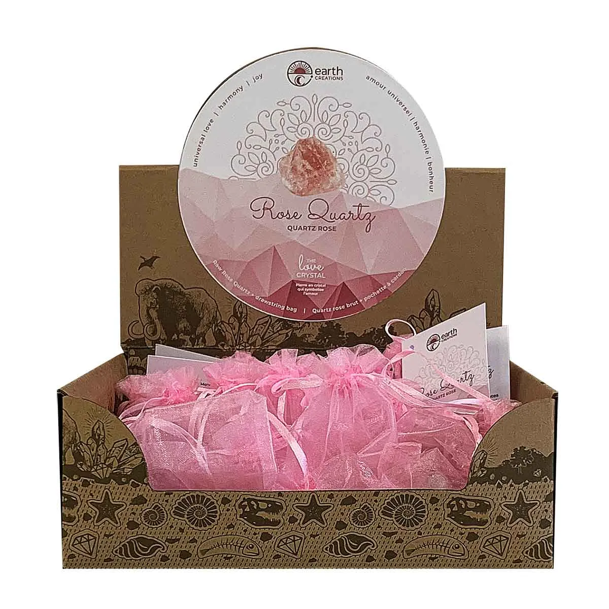 Wholesale Rose Quartz Set Displayer of 20