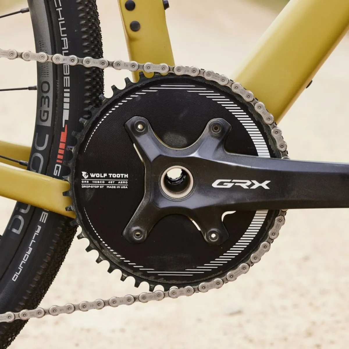 Wolftooth Shimano GRX HG  Aero 1X Drop-Stop ST Chainring