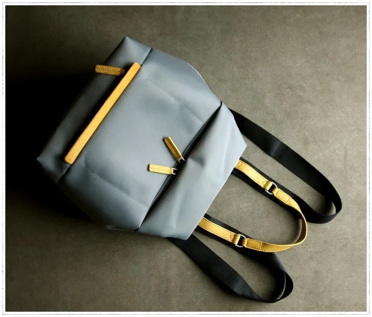 Womens Nylon Backpack Gray Best Satchel Backpack Bag Nylon School Rucksack for Ladies