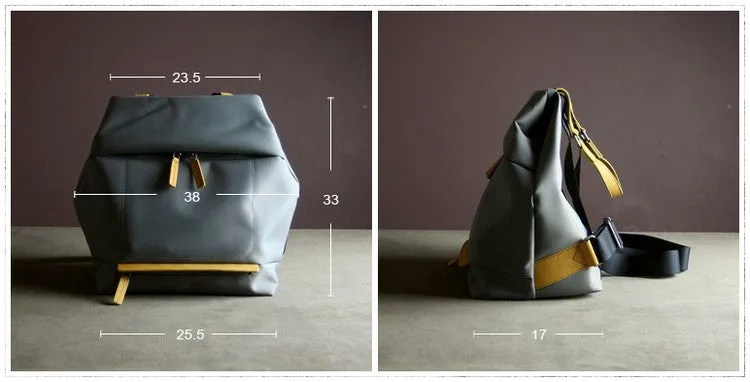 Womens Nylon Backpack Gray Best Satchel Backpack Bag Nylon School Rucksack for Ladies
