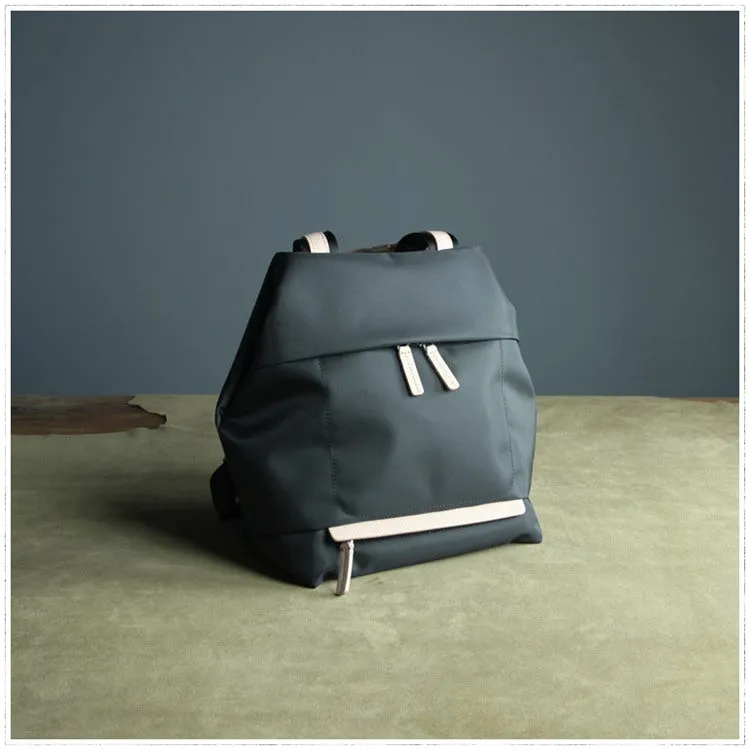Womens Nylon Backpack Gray Best Satchel Backpack Bag Nylon School Rucksack for Ladies